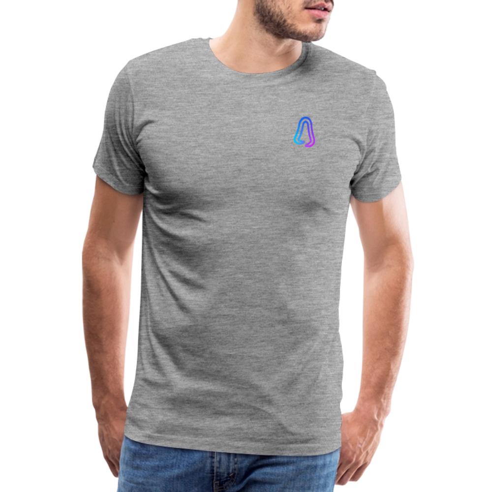 Ghosted Club | Männer Premium T-Shirt - Grau meliert