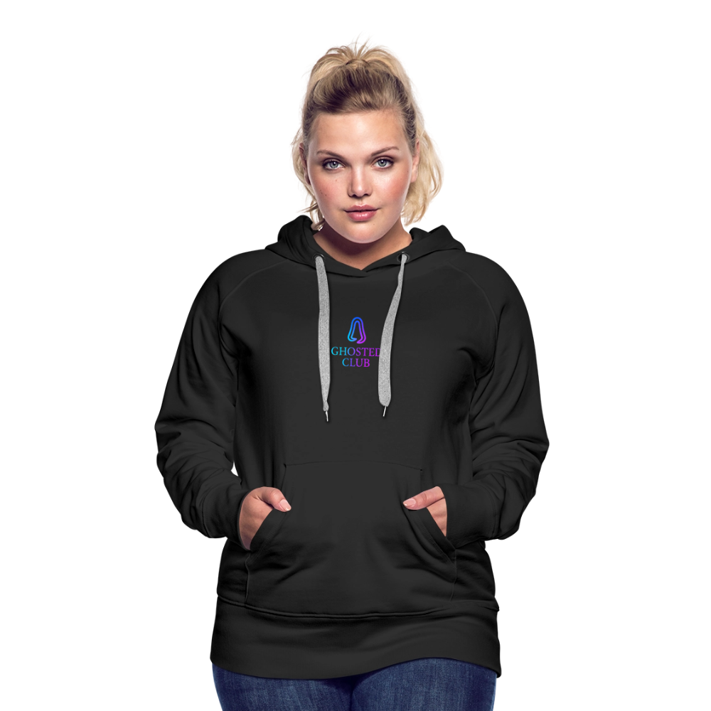 Ghosted Club | Frauen Premium Hoodie - Schwarz