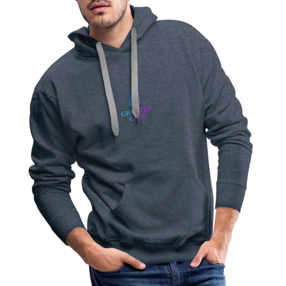 Ghosted Club | Männer Premium Hoodie - Jeansblau