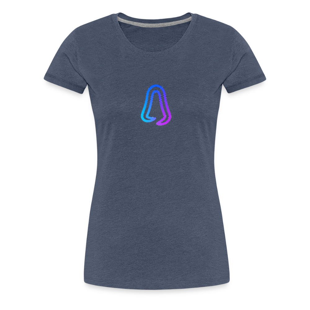 Ghosted Club | Frauen Premium T-Shirt - Blau meliert
