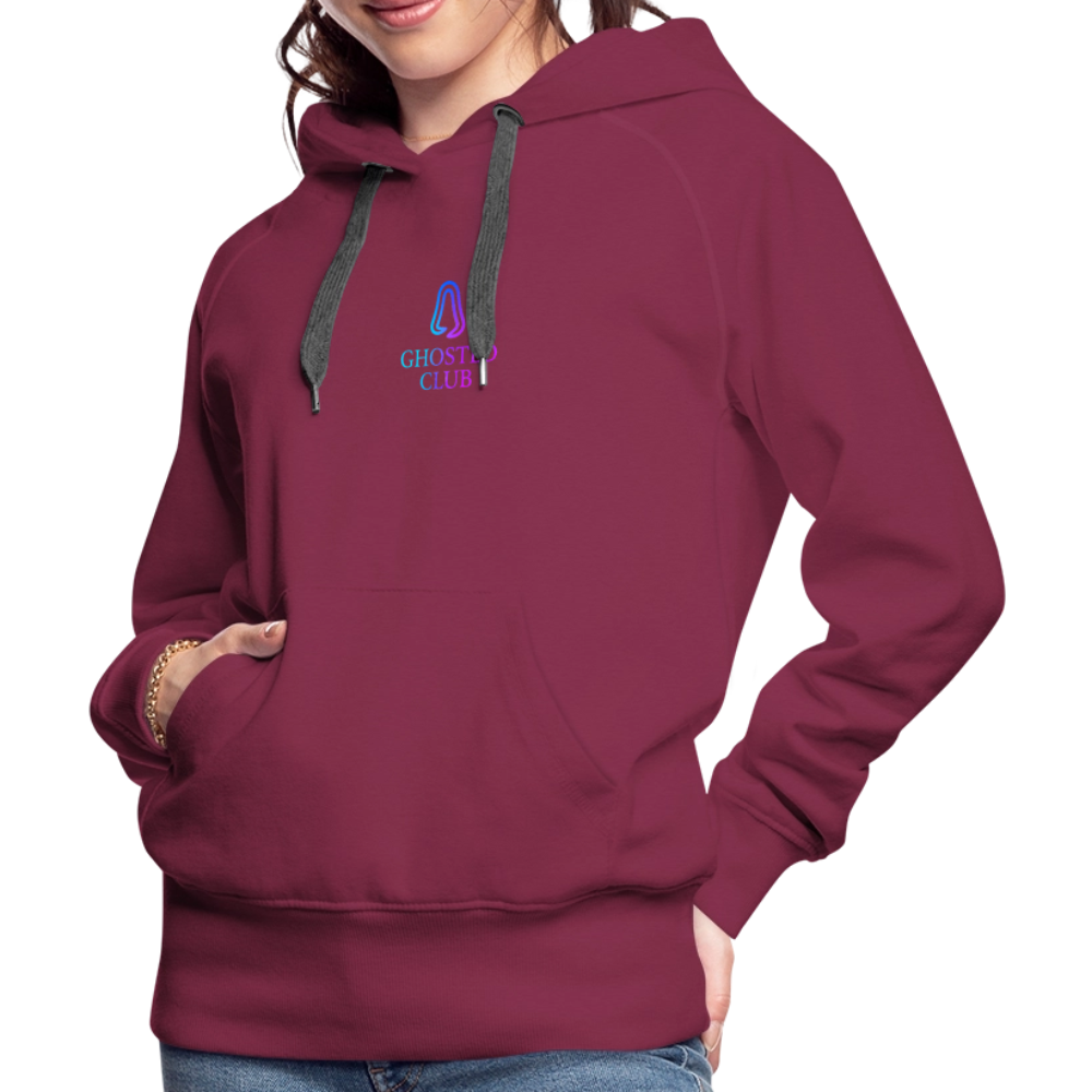 Ghosted Club | Frauen Premium Hoodie - Bordeaux