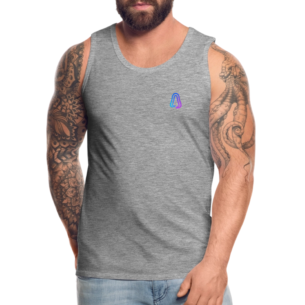 Ghosted Club | Männer Premium Tank Top - Grau meliert