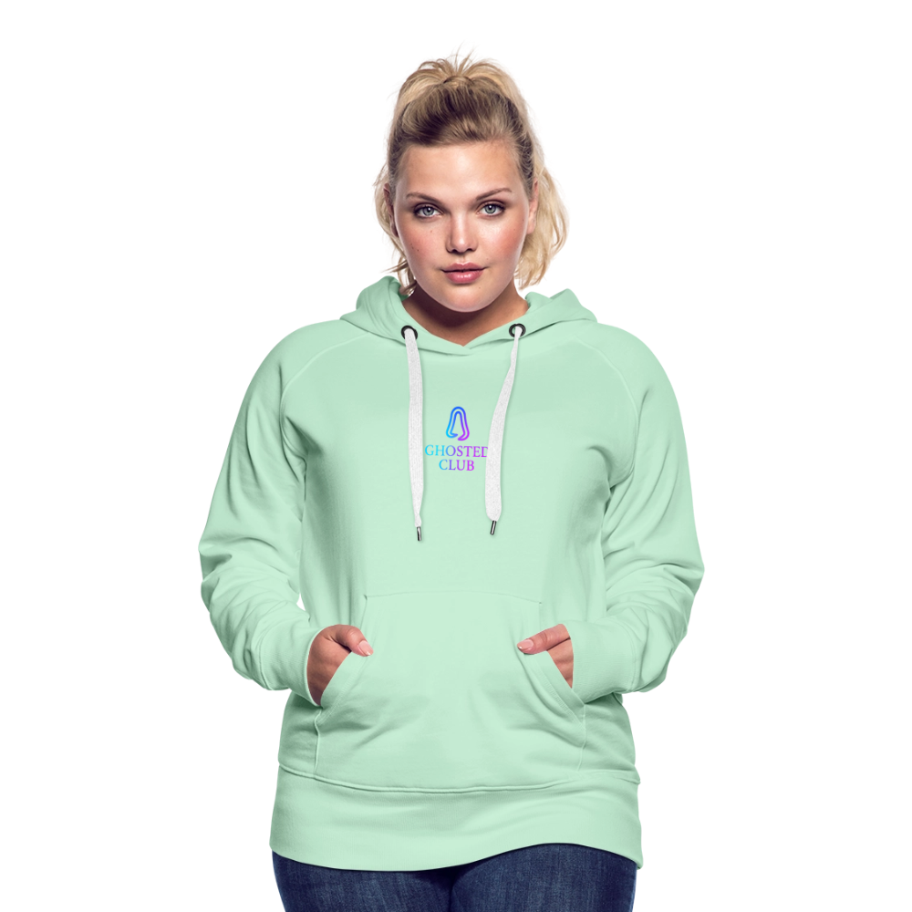 Ghosted Club | Frauen Premium Hoodie - helles Mintgrün