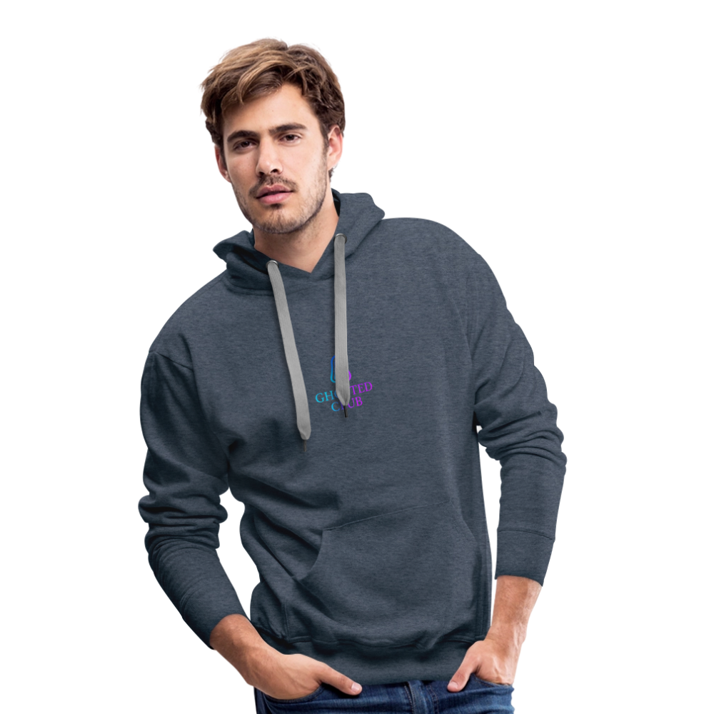 Ghosted Club | Männer Premium Hoodie - Jeansblau