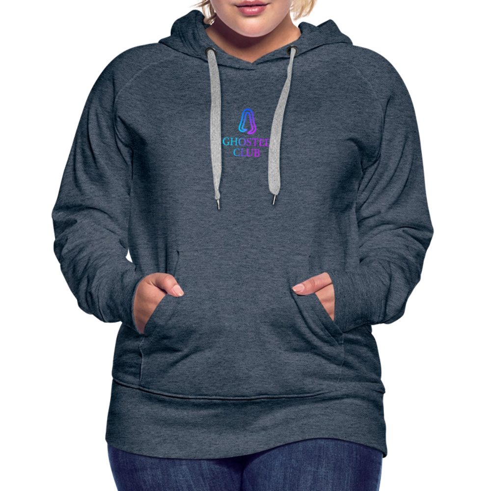 Ghosted Club | Frauen Premium Hoodie - Jeansblau