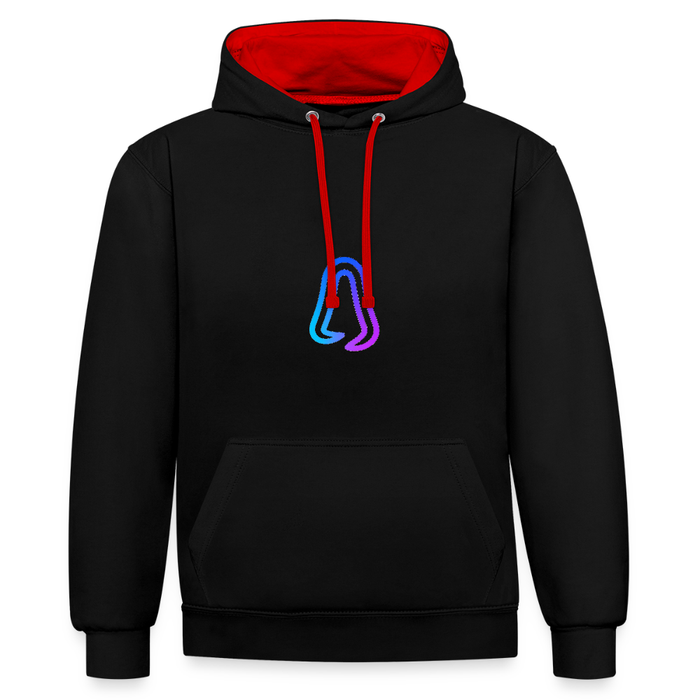 Ghosted Club | Unisex Hoodie - Schwarz/Rot