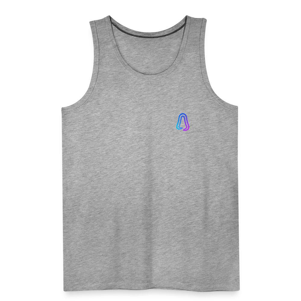 Ghosted Club | Männer Premium Tank Top - Grau meliert