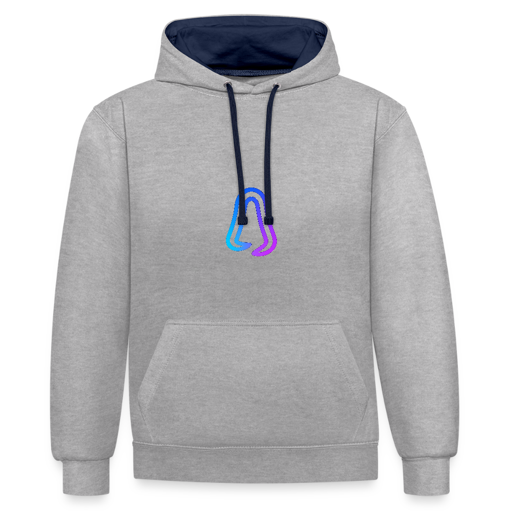 Ghosted Club | Unisex Hoodie - Grau meliert/Navy