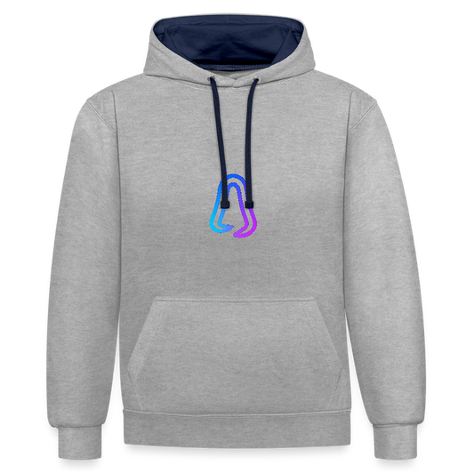 Ghosted Club | Unisex Hoodie - Grau meliert/Navy