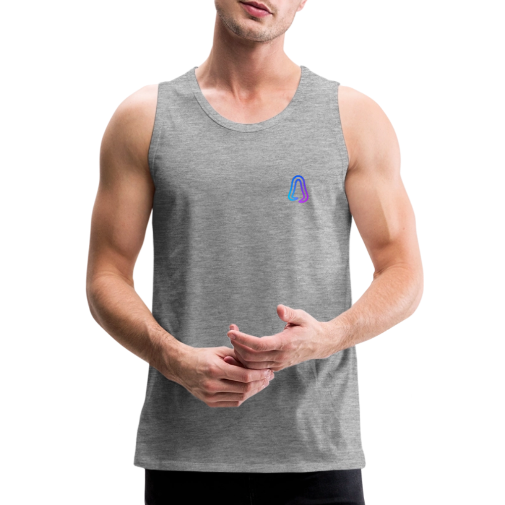 Ghosted Club | Männer Premium Tank Top - Grau meliert