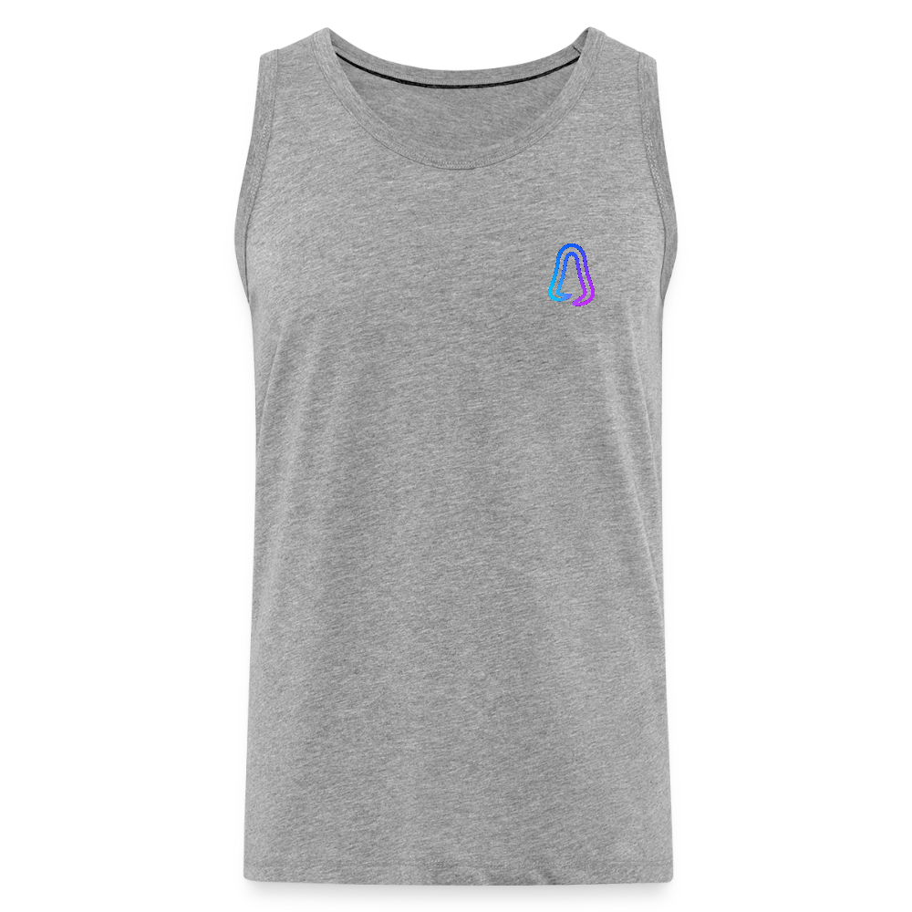 Ghosted Club | Männer Premium Tank Top - Grau meliert