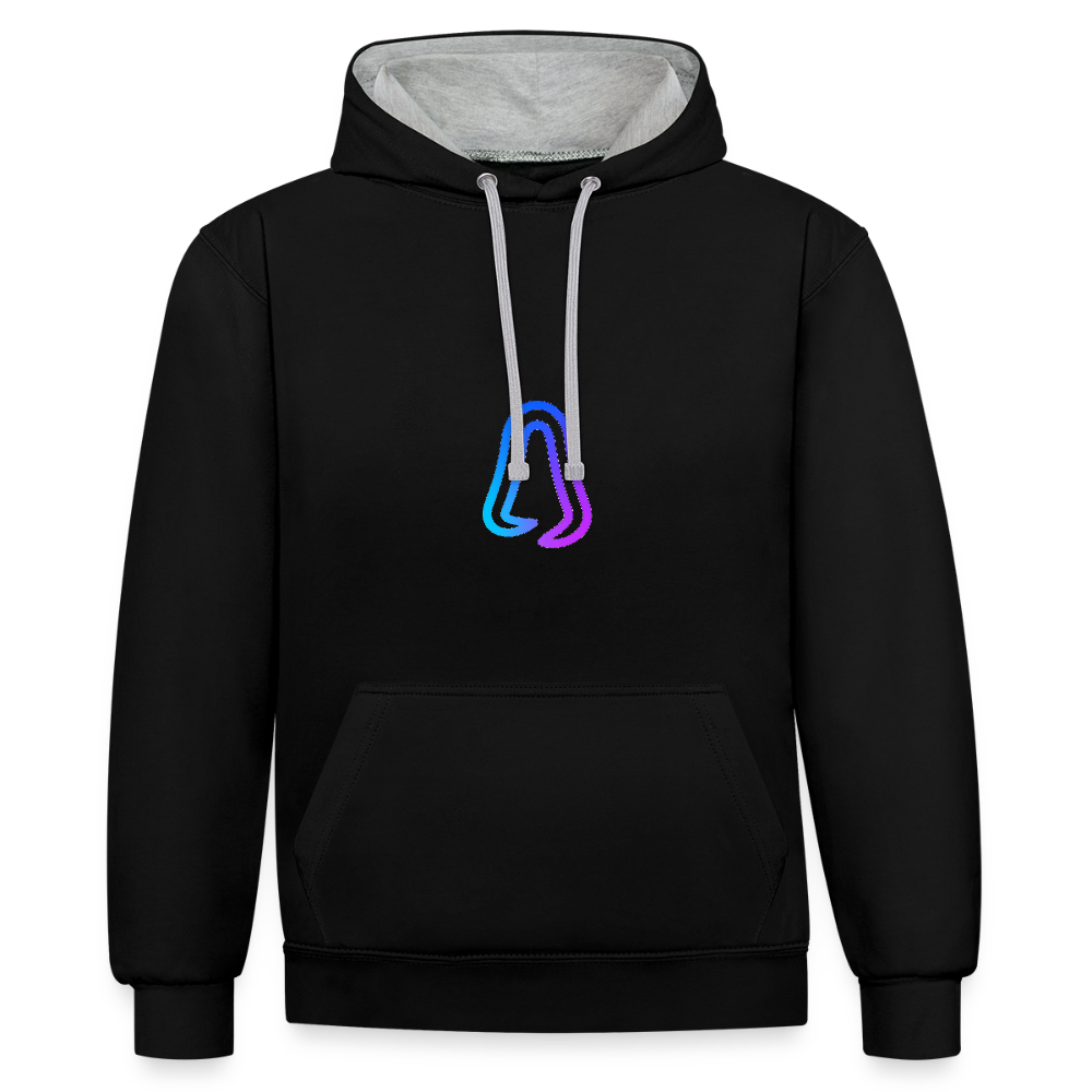 Ghosted Club | Unisex Hoodie - Schwarz/Grau meliert