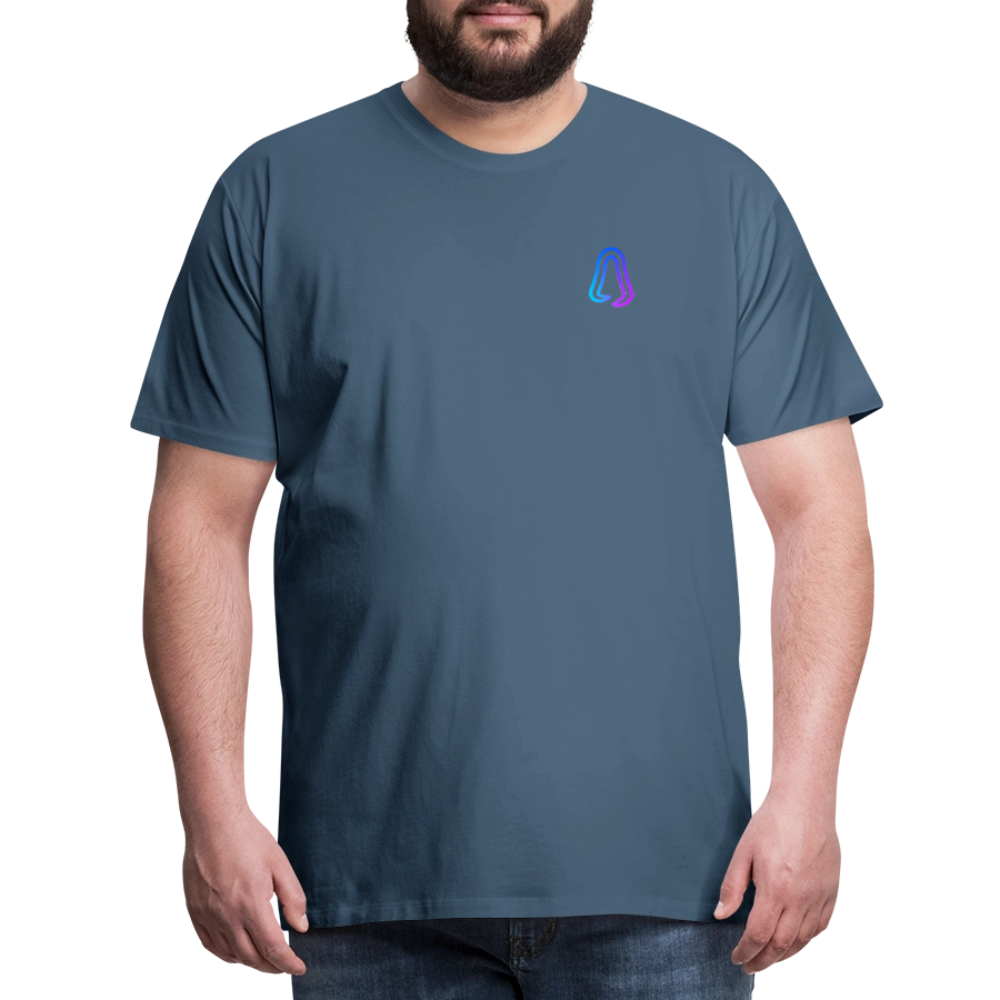 Ghosted Club | Männer Premium T-Shirt - Blaugrau