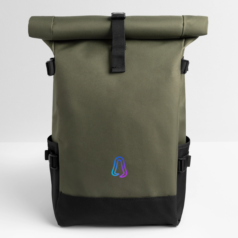 Ghosted Club | Rolltop Rucksack - Olive/Schwarz