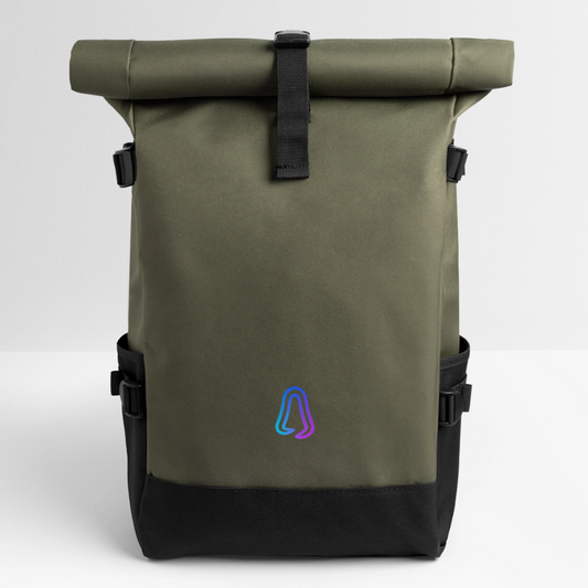 Ghosted Club | Rolltop Rucksack - Olive/Schwarz