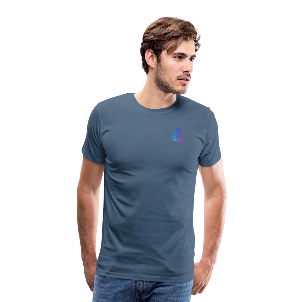 Ghosted Club | Männer Premium T-Shirt - Blaugrau