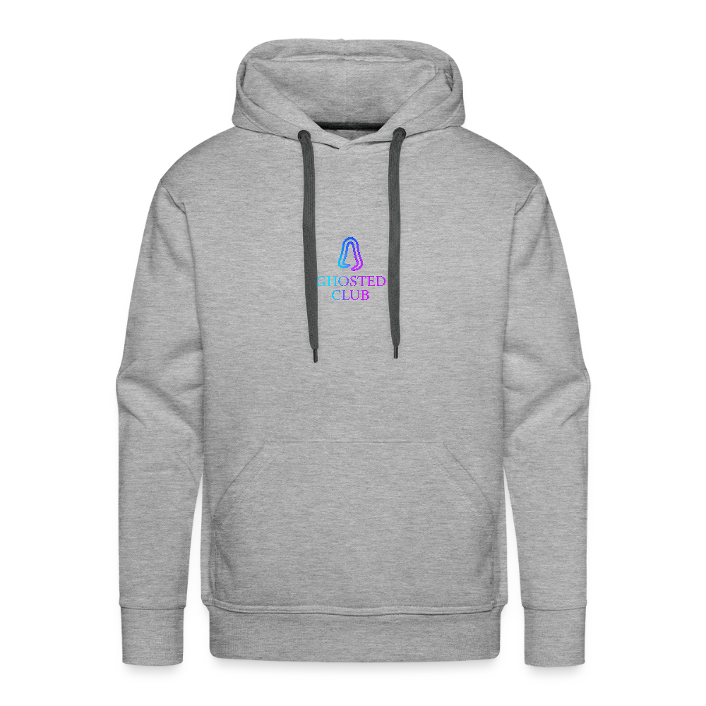 Ghosted Club | Männer Premium Hoodie - Grau meliert