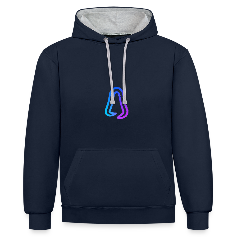 Ghosted Club | Unisex Hoodie - Navy/Grau meliert
