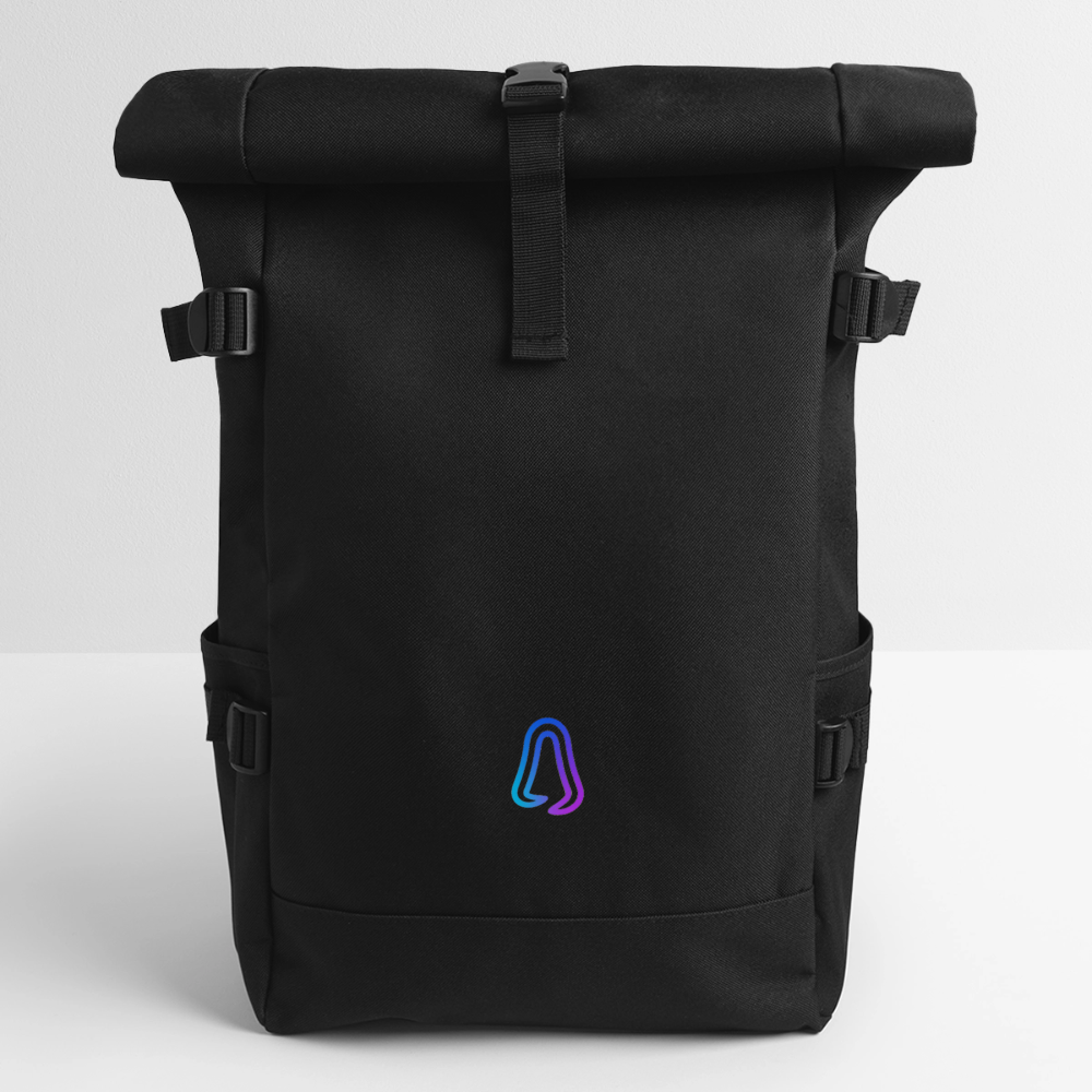 Ghosted Club | Rolltop Rucksack - Schwarz