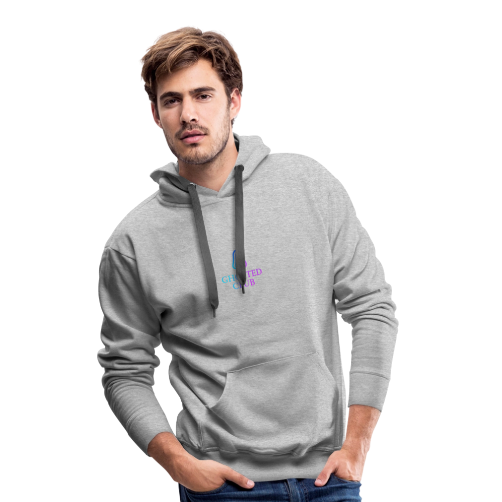 Ghosted Club | Männer Premium Hoodie - Grau meliert