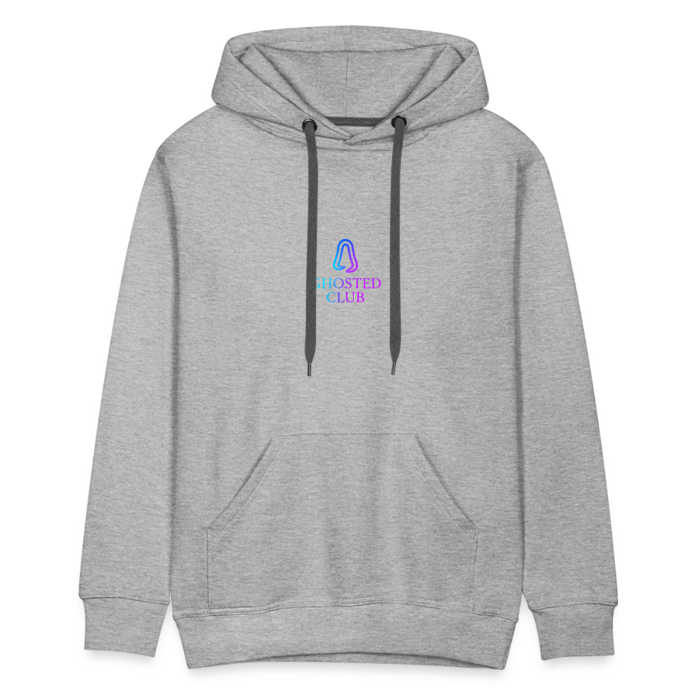 Ghosted Club | Männer Premium Hoodie - Grau meliert