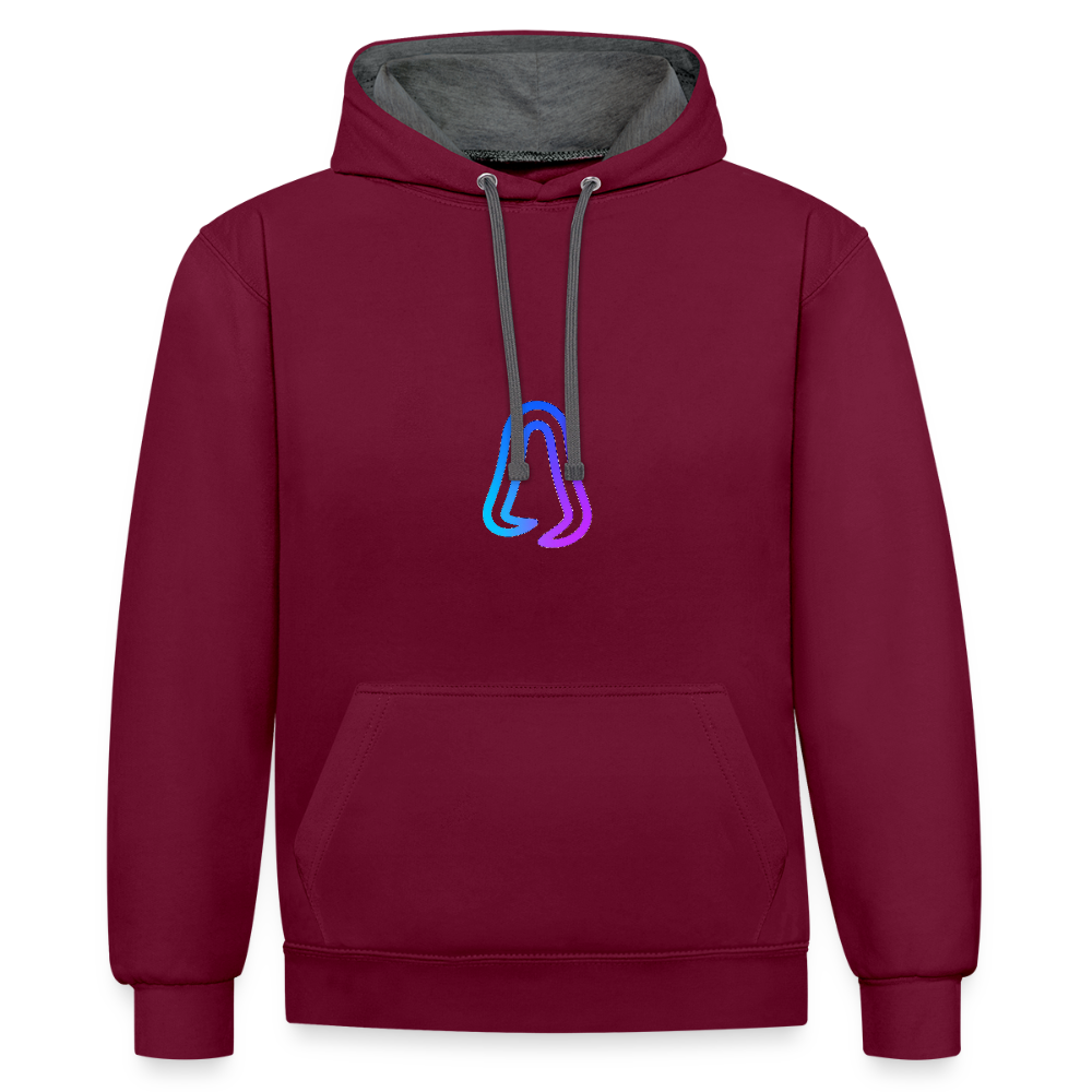 Ghosted Club | Unisex Hoodie - Weinrot/Anthrazit