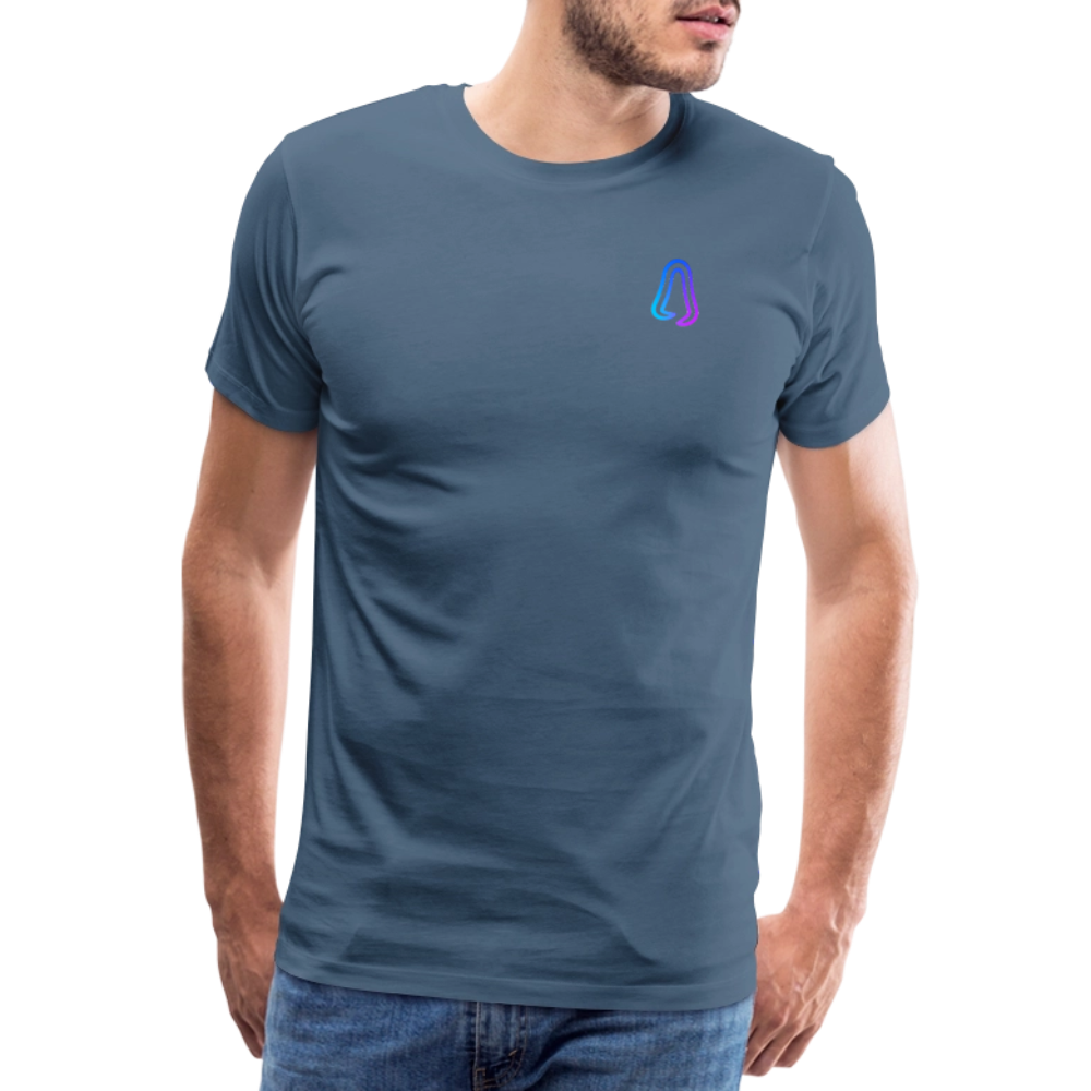Ghosted Club | Männer Premium T-Shirt - Blaugrau