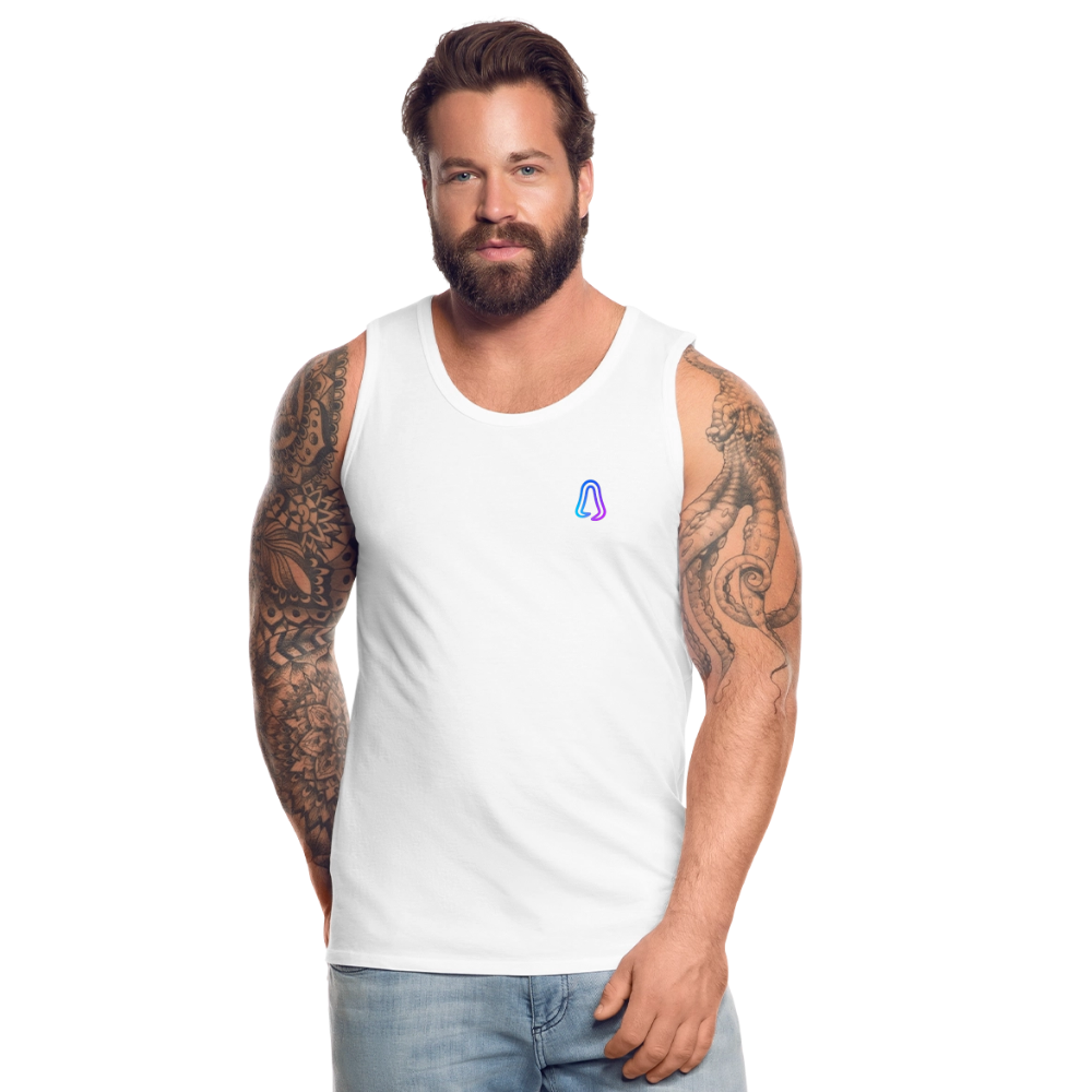 Ghosted Club | Männer Premium Tank Top - Weiß