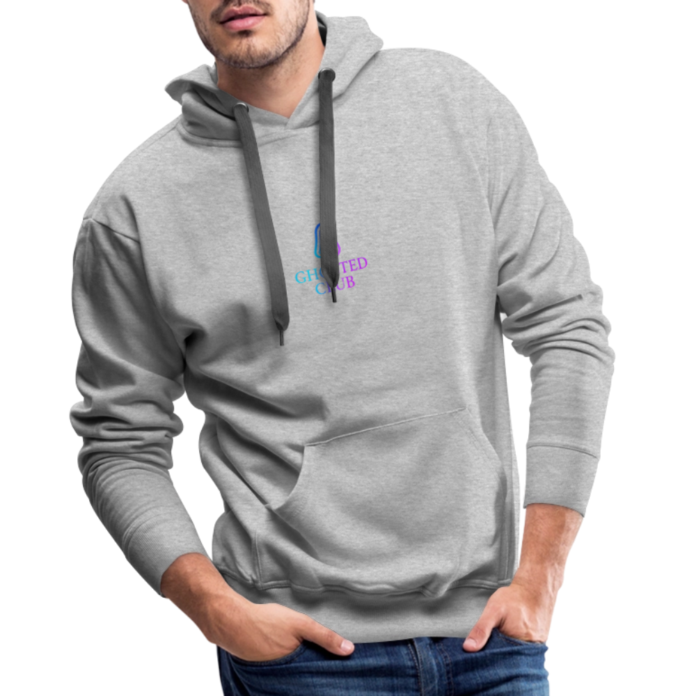 Ghosted Club | Männer Premium Hoodie - Grau meliert