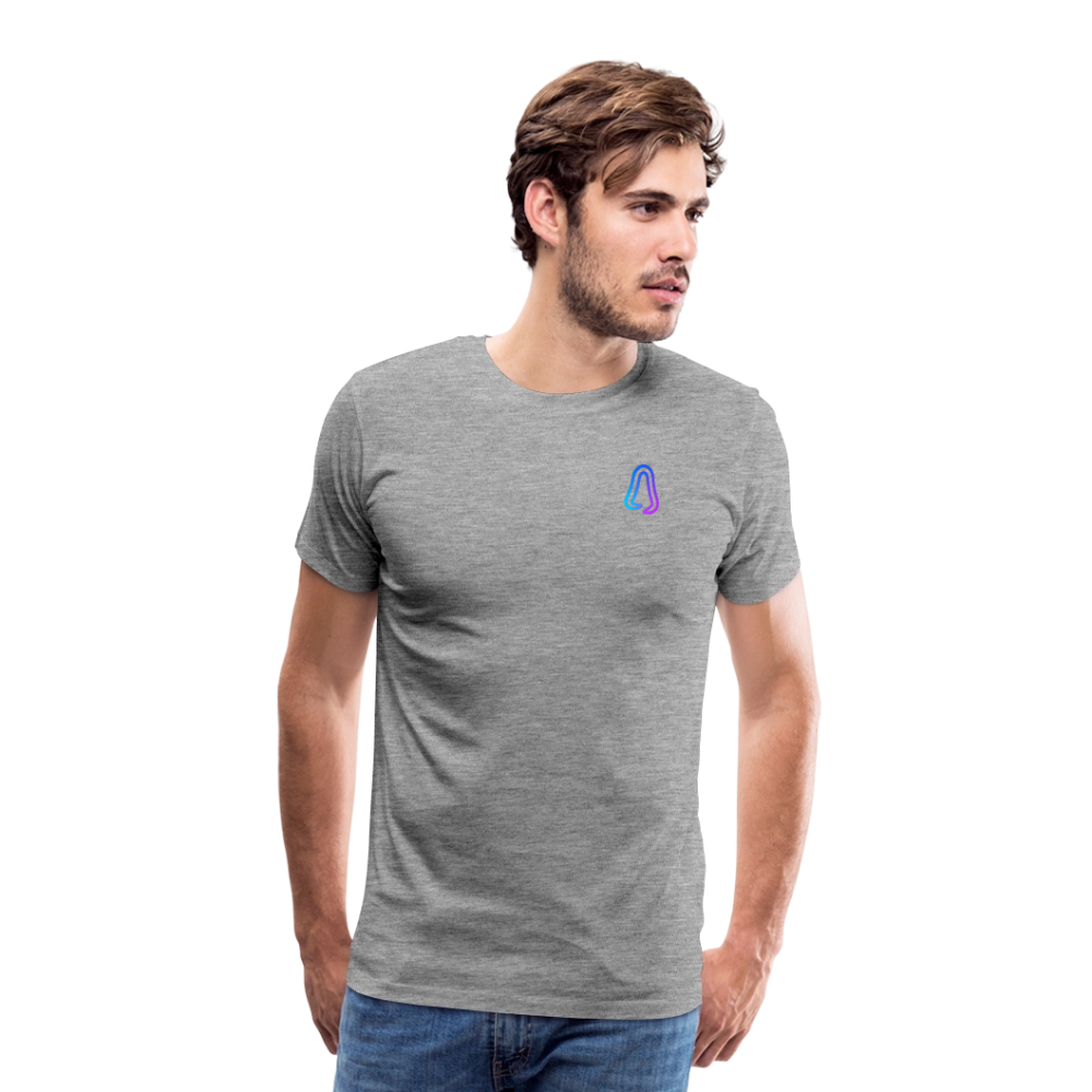Ghosted Club | Männer Premium T-Shirt - Grau meliert