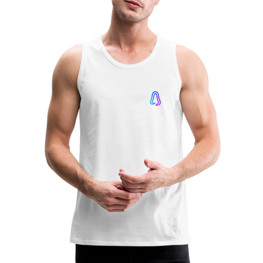 Ghosted Club | Männer Premium Tank Top - Weiß