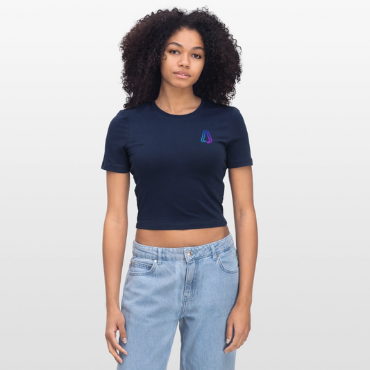 Ghosted Club | Cropped Top - Light Navy