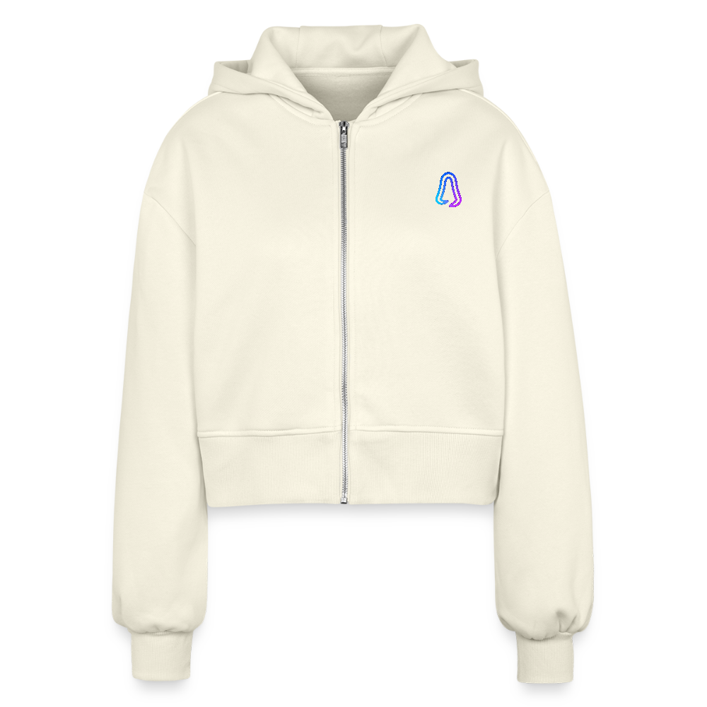 Ghosted Club | Frauen Cropped Kapuzenjacke - Natur