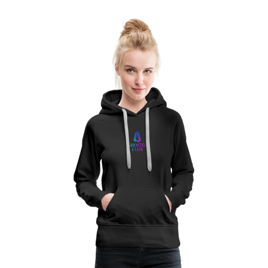 Ghosted Club | Frauen Premium Hoodie - Schwarz
