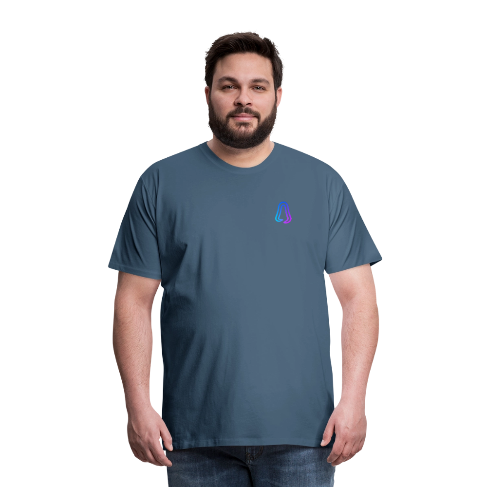 Ghosted Club | Männer Premium T-Shirt - Blaugrau