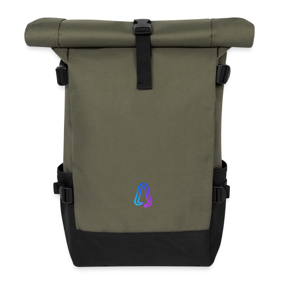 Ghosted Club | Rolltop Rucksack - Olive/Schwarz