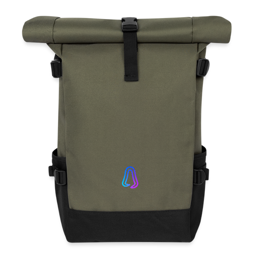 Ghosted Club | Rolltop Rucksack - Olive/Schwarz