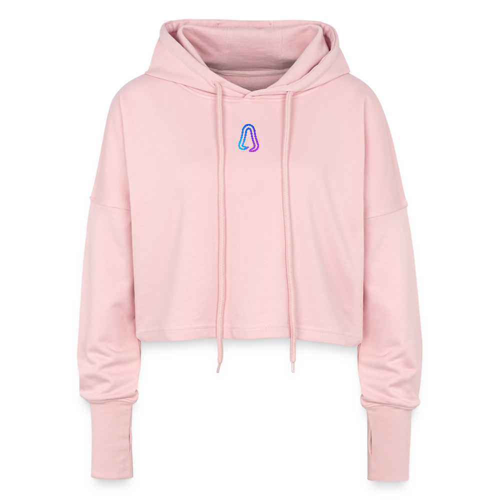 Ghosted Club | Cropped Frauen Hoodie - Hellrosa