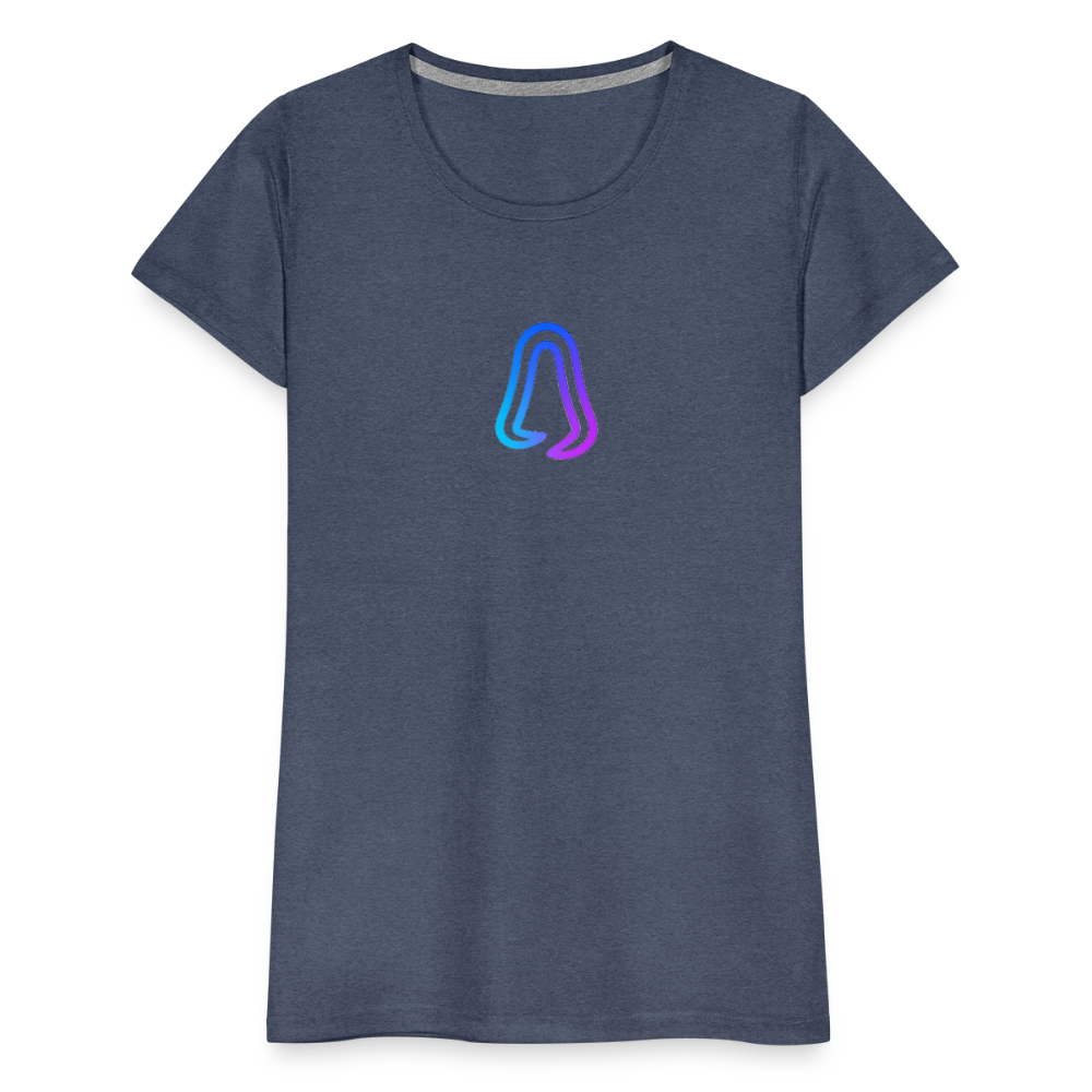 Ghosted Club | Frauen Premium T-Shirt - Blau meliert