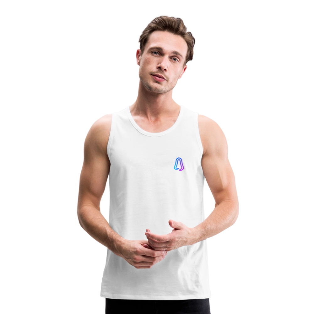 Ghosted Club | Männer Premium Tank Top - Weiß