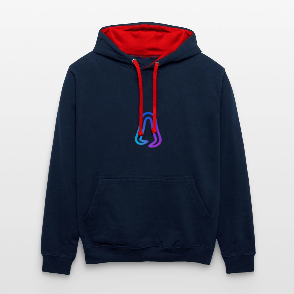 Ghosted Club | Unisex Hoodie - Navy/Rot