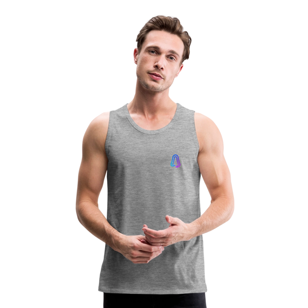 Ghosted Club | Männer Premium Tank Top - Grau meliert