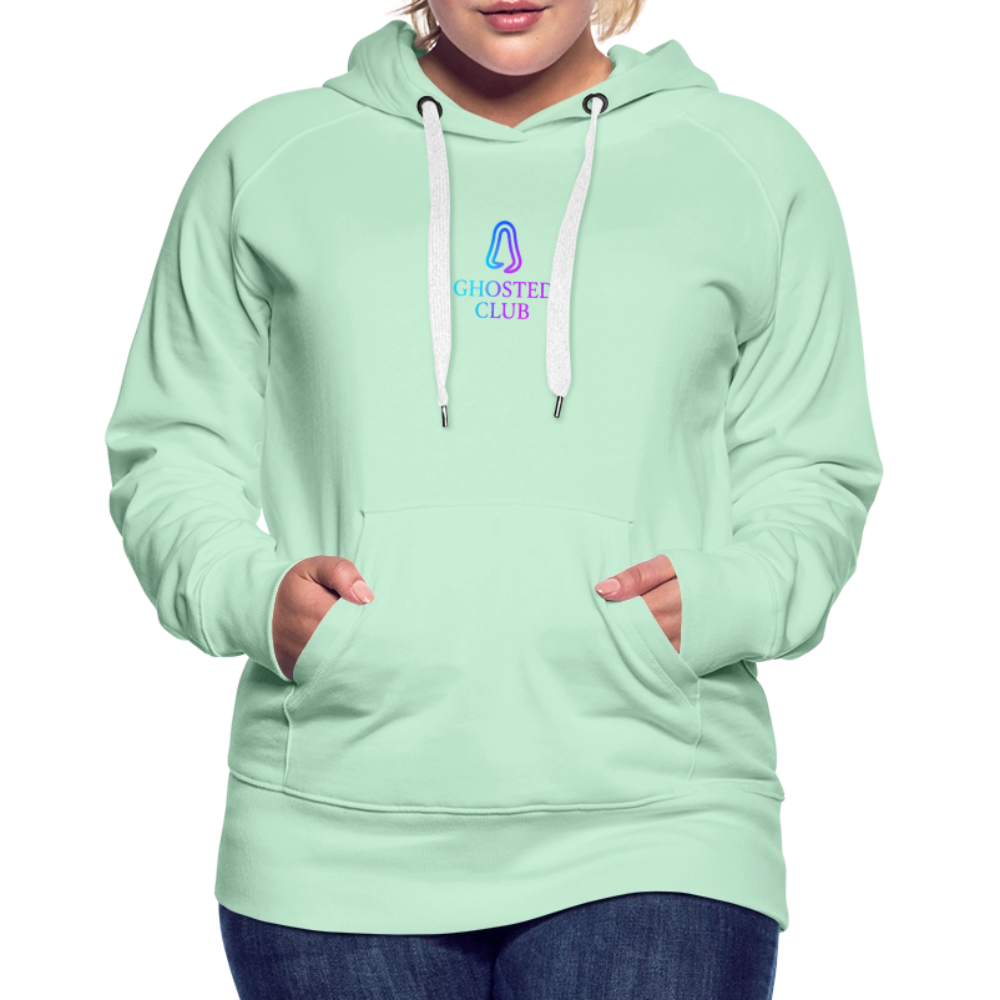 Ghosted Club | Frauen Premium Hoodie - helles Mintgrün
