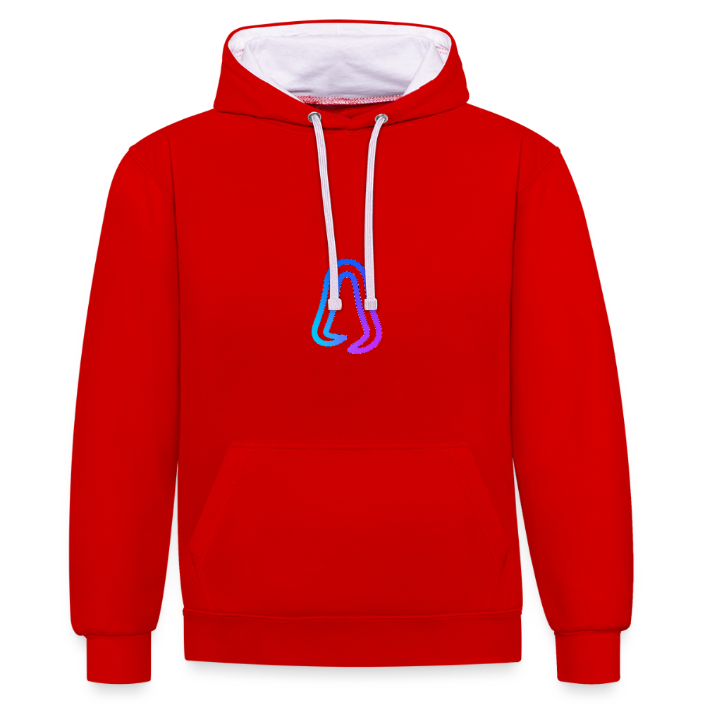 Ghosted Club | Unisex Hoodie - Rot/Weiß