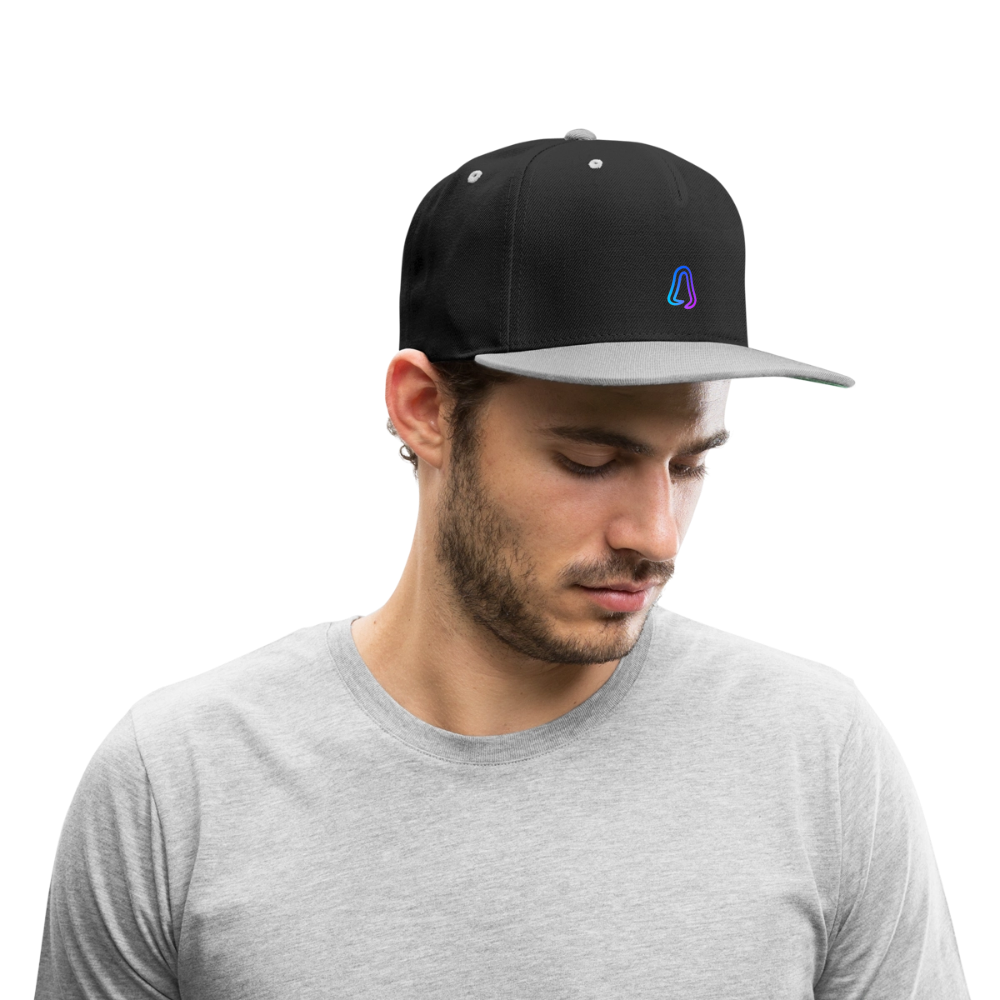 Ghosted Club | Snapback Cap - Schwarz/Grau