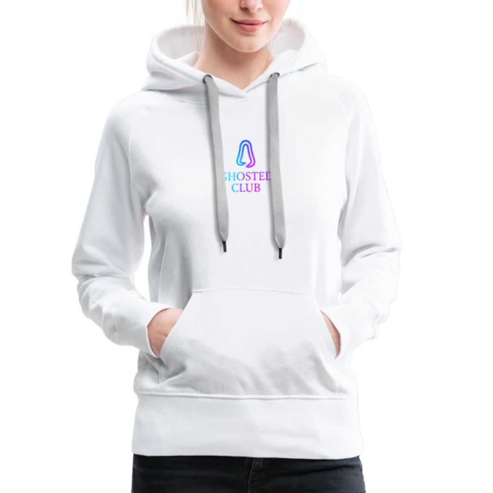 Ghosted Club | Frauen Premium Hoodie - Weiß
