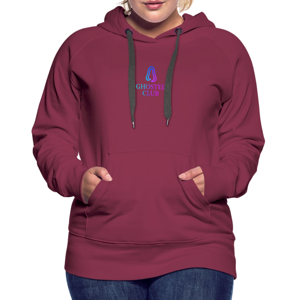 Ghosted Club | Frauen Premium Hoodie - Bordeaux