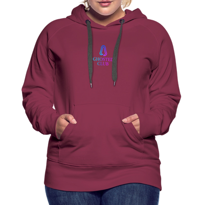 Ghosted Club | Frauen Premium Hoodie - Bordeaux