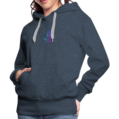 Ghosted Club | Frauen Premium Hoodie - Jeansblau