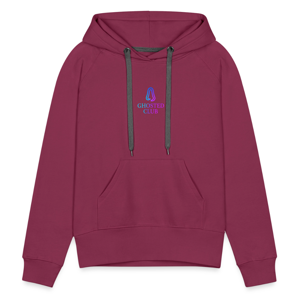 Ghosted Club | Frauen Premium Hoodie - Bordeaux